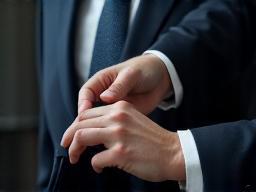 Expert dry cleaning of business suit