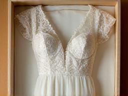 Preserved wedding dress in custom box